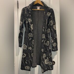 Vintage cozy knit wool blend coat